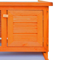 vidaXL Coelheira para animais pequenos 1 andar exterior madeira
