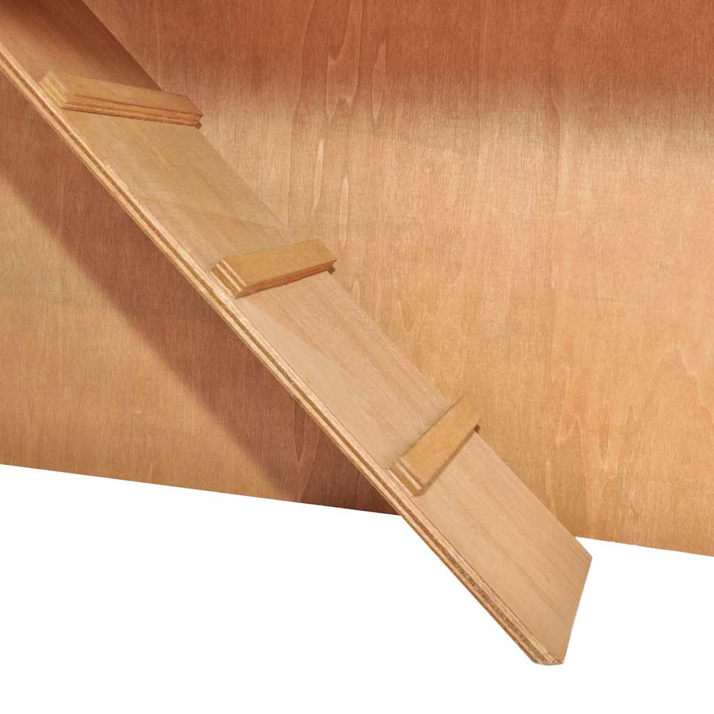 vidaXL Coelheira para animais pequenos 3 portas madeira