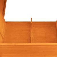 vidaXL Galinheiro de exterior com gaiola para ovos em madeira