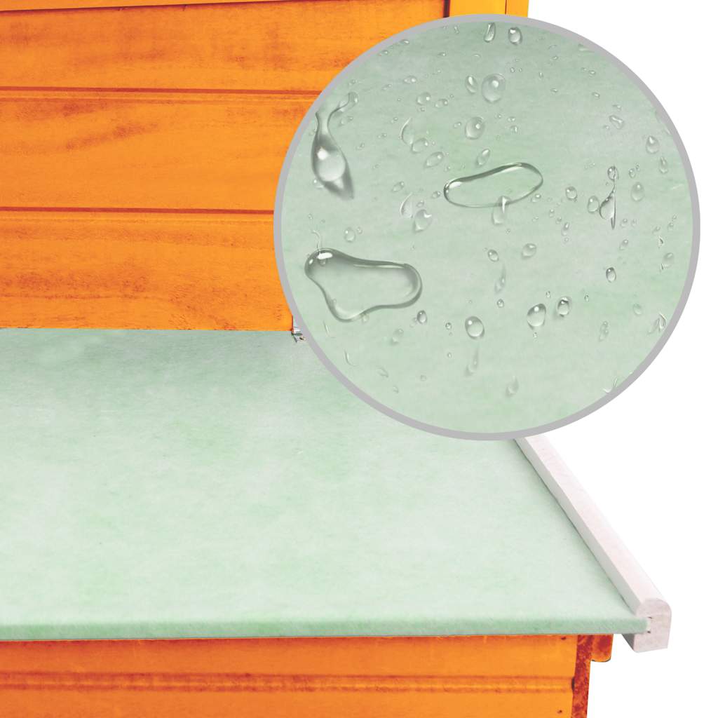 vidaXL Galinheiro de exterior com gaiola para ovos em madeira