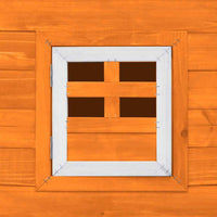 vidaXL Galinheiro de exterior com gaiola para ovos em madeira