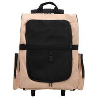 vidaXL Carrinho para animais de estimação polivalente e dobrável bege