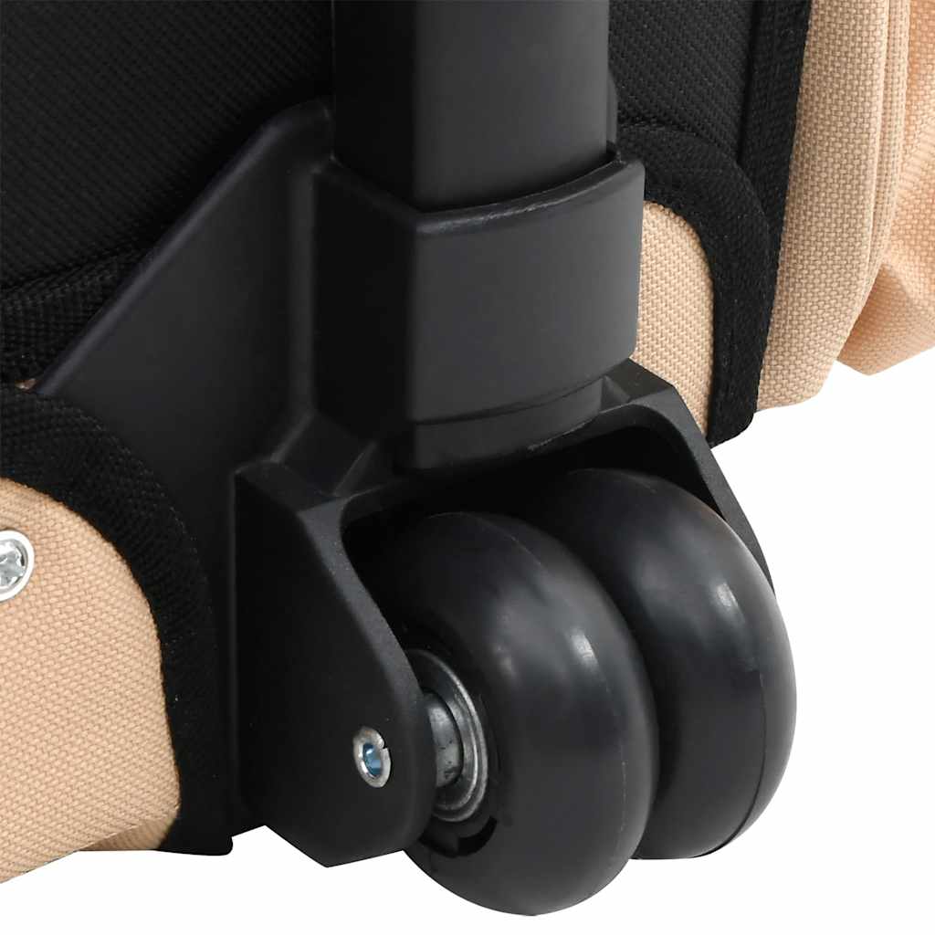 vidaXL Carrinho para animais de estimação polivalente e dobrável bege