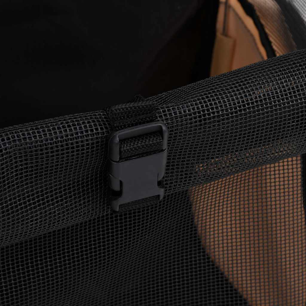 vidaXL Carrinho para animais de estimação polivalente e dobrável bege