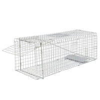 vidaXL Armadilha para animais 64,5x25x26,5 cm Ferro galvanizado