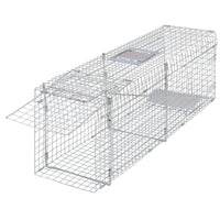 vidaXL Armadilha para animais 64,5x25x26,5 cm Ferro galvanizado