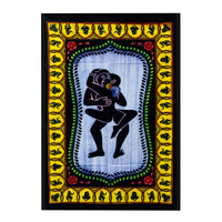 Handbrushed  Cotton Wall Art - Kamasutra