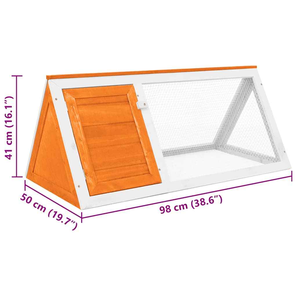 vidaXL Gaiola para coelho madeira