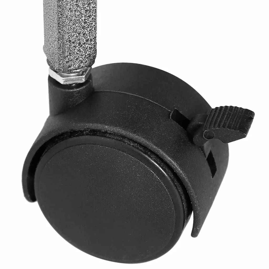 vidaXL Gaiola para pássaros 54x54x146 cm aço preto