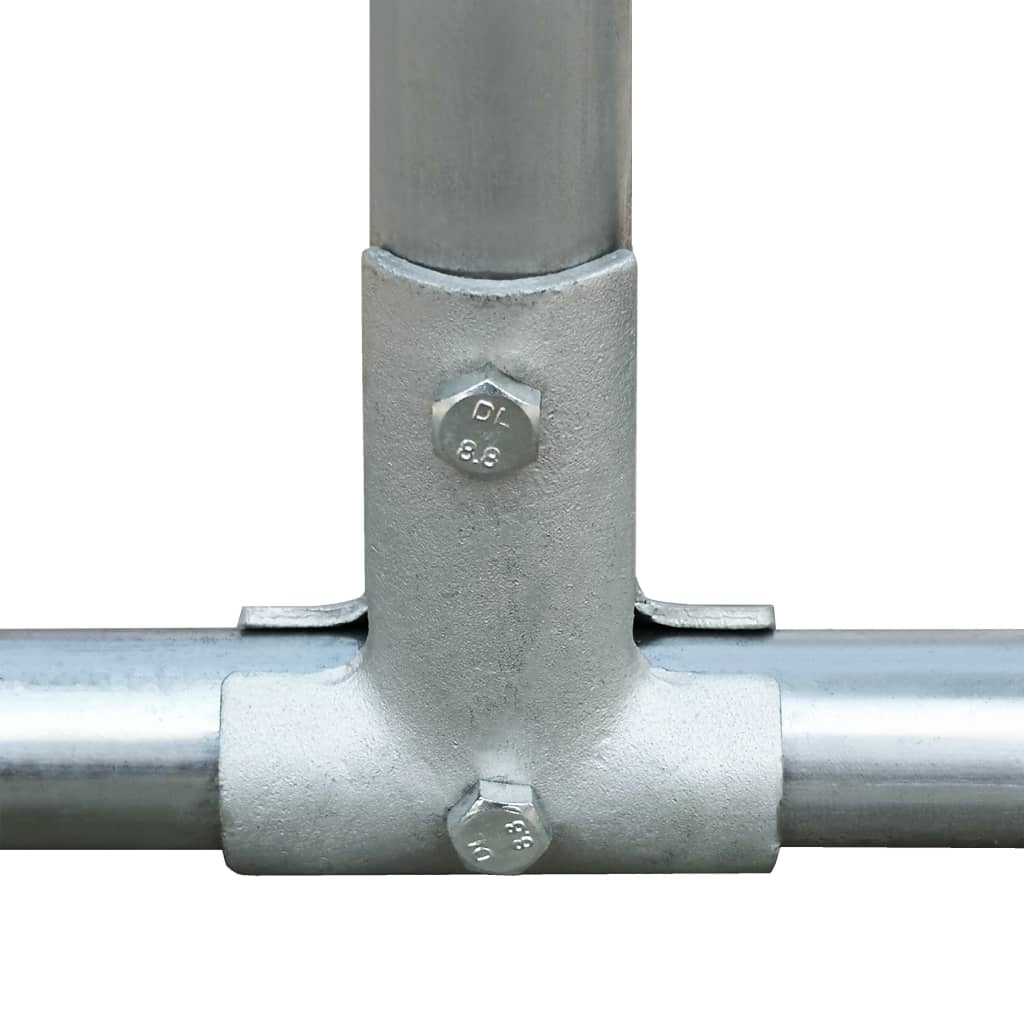 vidaXL Galinheiro de exterior em aço galvanizado 2x2x1,92 m