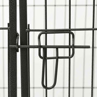 vidaXL Parque para cãezinhos 91,5x59x61 cm aço