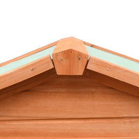 vidaXL Coelheira em pinho e abeto maciços 310x70x87 cm