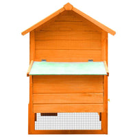 vidaXL Galinheiro em madeira de pinho e abeto maciça 170x81x110 cm