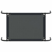 vidaXL Cama para cães elevada preto S textilene