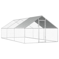 vidaXL Galinheiro exterior em aço galvanizado 2,75x2x1,92 m