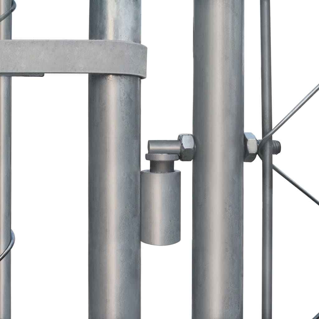 vidaXL Canil de exterior em aço galvanizado 2x2x1 m