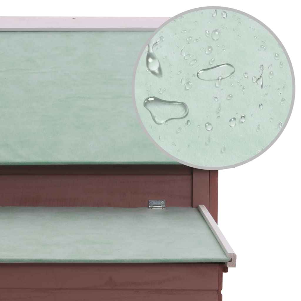 vidaXL Galinheiro 157x97x110 cm madeira castanho