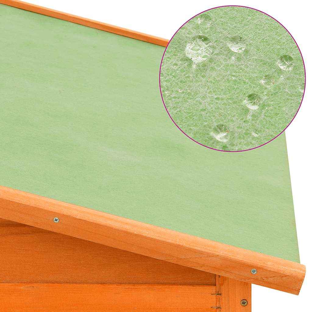 vidaXL Galinheiro com caixa de nidificação madeira de abeto maciça