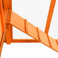 vidaXL Galinheiro com caixa de nidificação madeira de abeto maciça