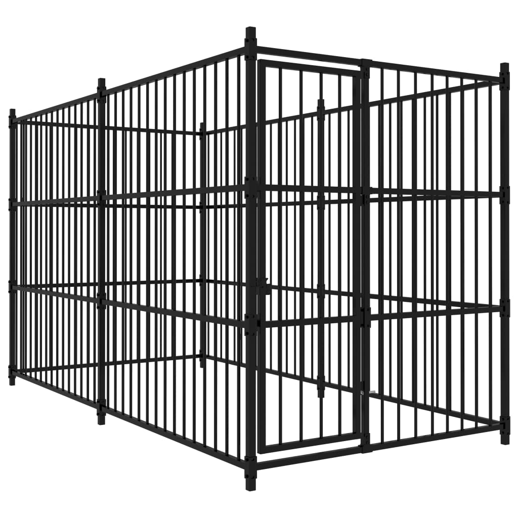 vidaXL Canil de exterior 300x150x185 cm