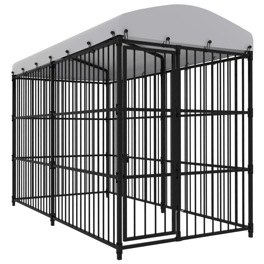 vidaXL Canil de exterior 300x150x185 cm