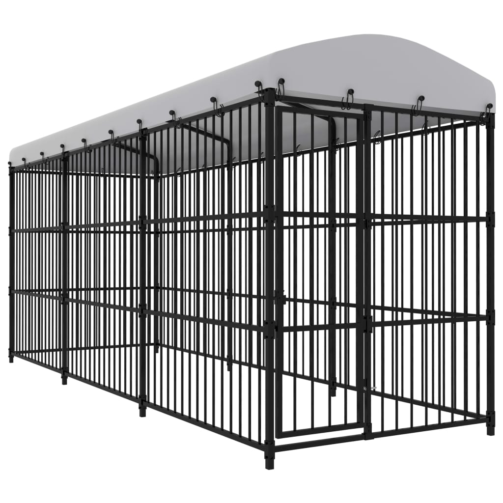 vidaXL Canil de exterior 300x150x185 cm