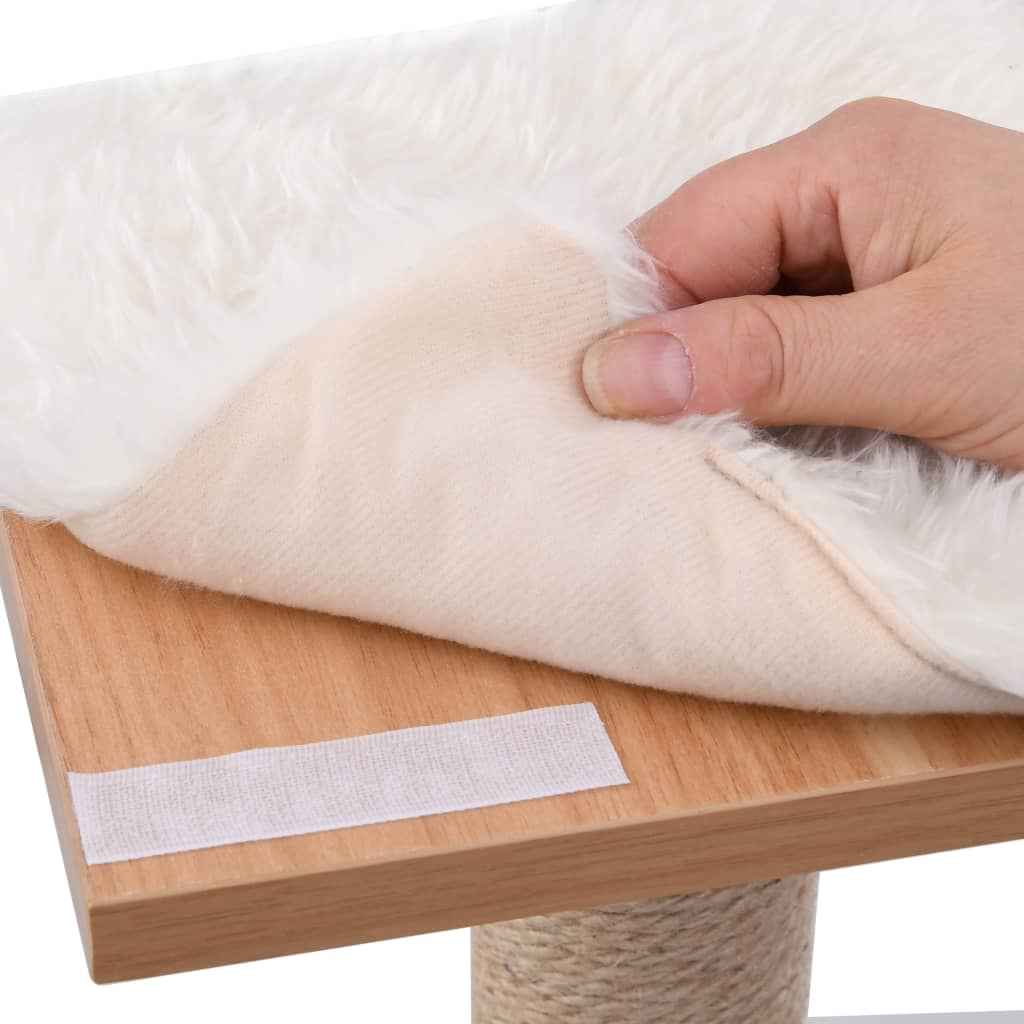 vidaXL Árvore para gatos c/ tapete arranhador sisal 123 cm