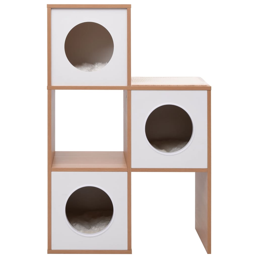 vidaXL Casa para gatos com tapete arranhador sisal 100 cm