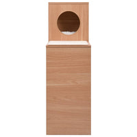 vidaXL Casa para gatos com tapete arranhador sisal 100 cm