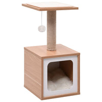 vidaXL Árvore para gatos c/ tapete arranhador sisal 62 cm