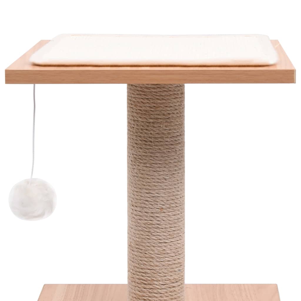 vidaXL Árvore para gatos c/ tapete arranhador sisal 62 cm
