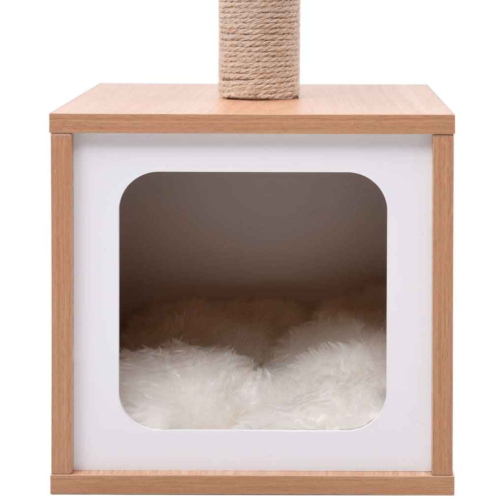 vidaXL Árvore para gatos c/ tapete arranhador sisal 62 cm