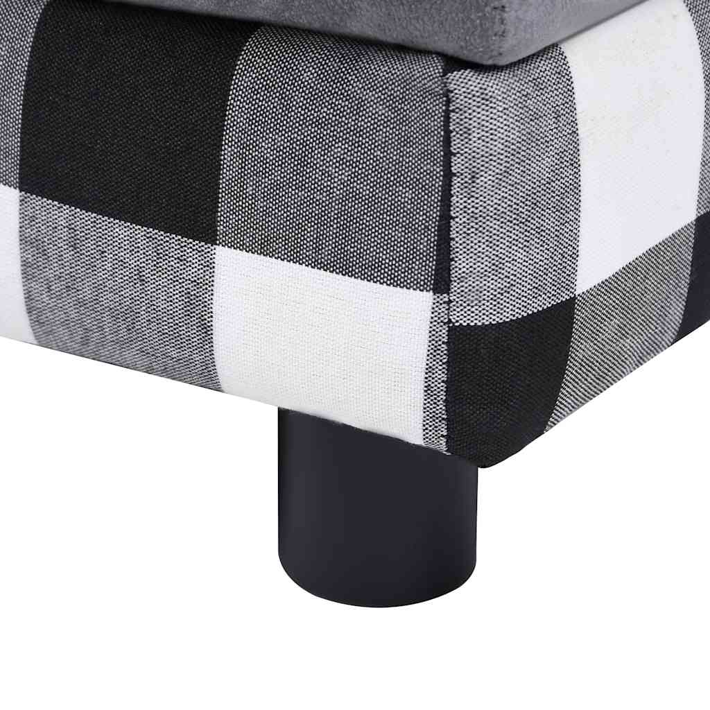 vidaXL Sofá para cães 57x34x36 cm pelúcia cinzento