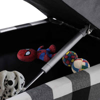 vidaXL Sofá para cães 57x34x36 cm pelúcia cinzento