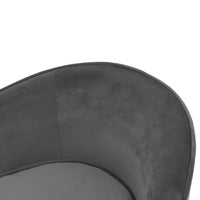 vidaXL Sofá para cães 69x49x40 cm pelúcia e couro artificial cinzento