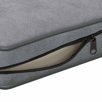 vidaXL Sofá para cães 72x45x30 cm pelúcia cinzento