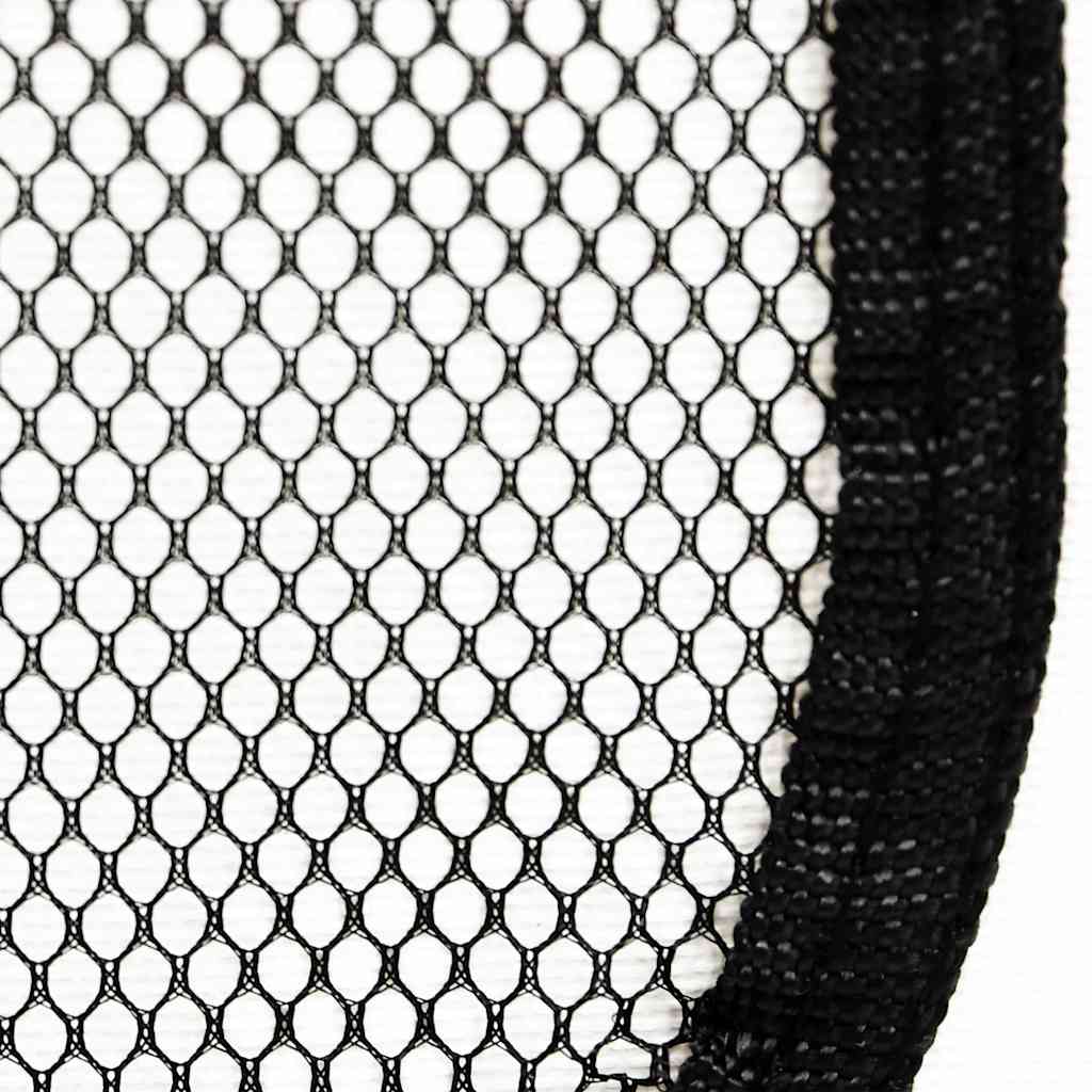 vidaXL Parque dobrável p/ cão c/ saco de transporte 90x90x58 cm preto