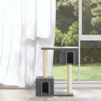 vidaXL Árvore para gatos c/ postes arranhadores sisal 60 cm cor creme