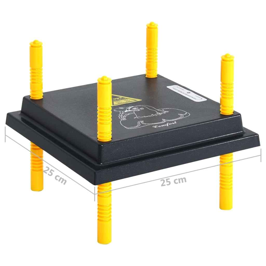 vidaXL Placa de aquecimento para pintos e patinhos 25x25 cm