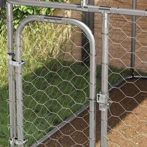 vidaXL Canil de exterior com telhado 100x100x150 cm