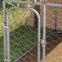 vidaXL Canil de exterior com telhado 100x100x150 cm