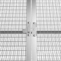 vidaXL Gaiola p/ coelhos 201,5x80,5x71 cm aço galvanizado antracite