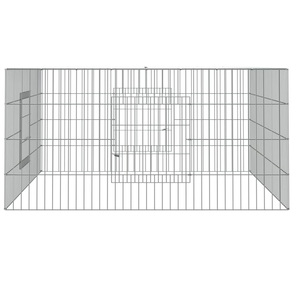 vidaXL Coelheira 110x110x55 cm ferro galvanizado