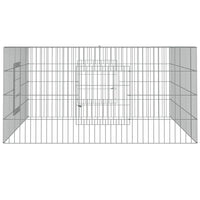 vidaXL Coelheira 110x110x55 cm ferro galvanizado