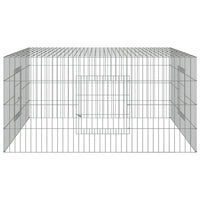 vidaXL Coelheira 110x110x55 cm ferro galvanizado