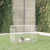 vidaXL Coelheira 78x54x54 cm ferro galvanizado