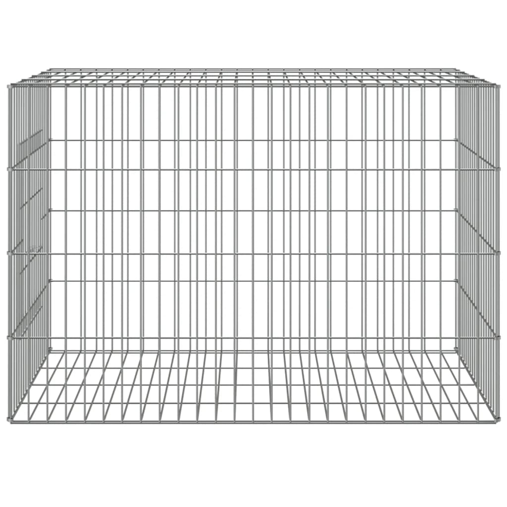 vidaXL Coelheira 78x54x54 cm ferro galvanizado