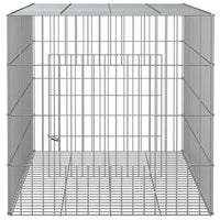 vidaXL Coelheira 78x54x54 cm ferro galvanizado