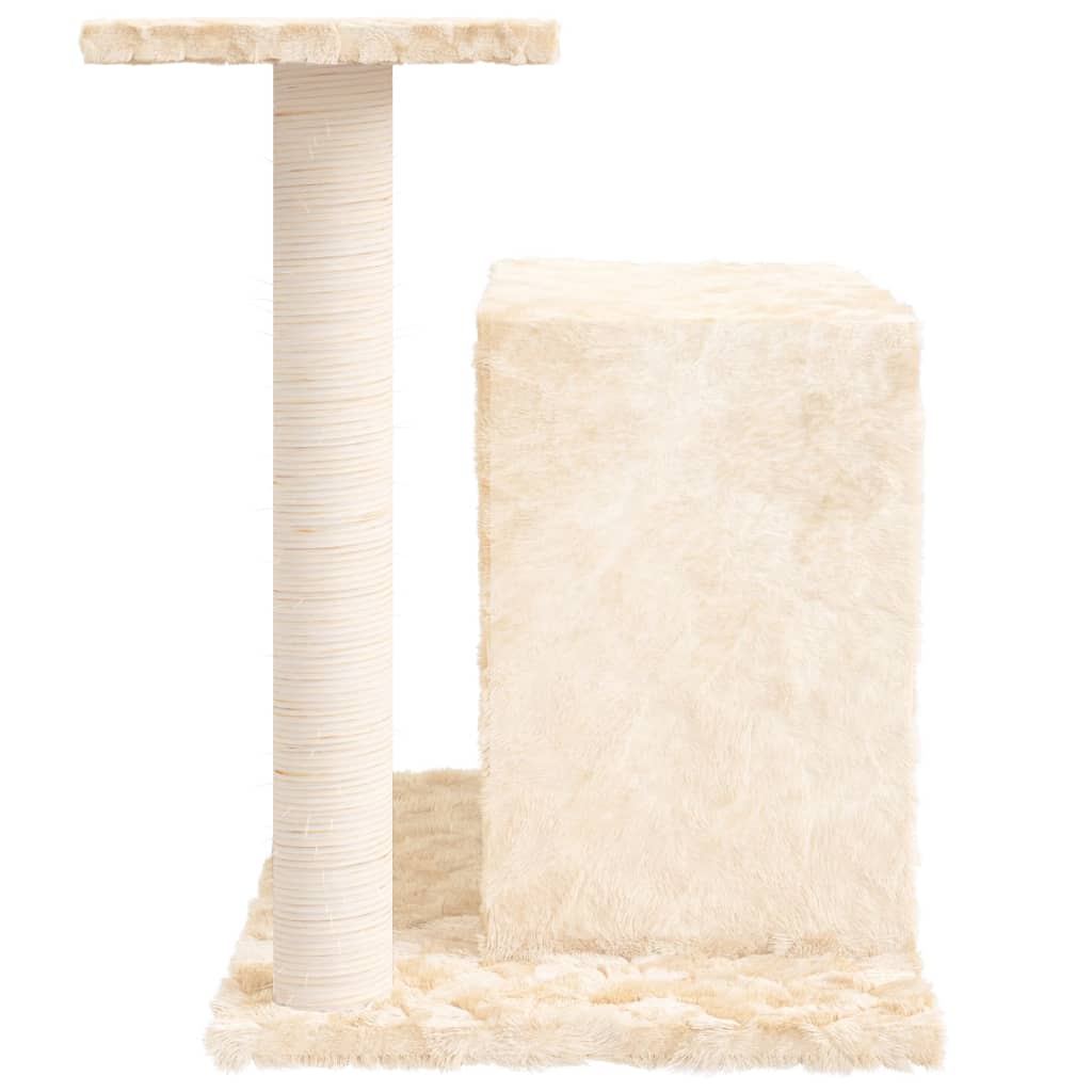 vidaXL Árvore p/ gatos c/ poste arranhador sisal 51 cm cinzento-claro