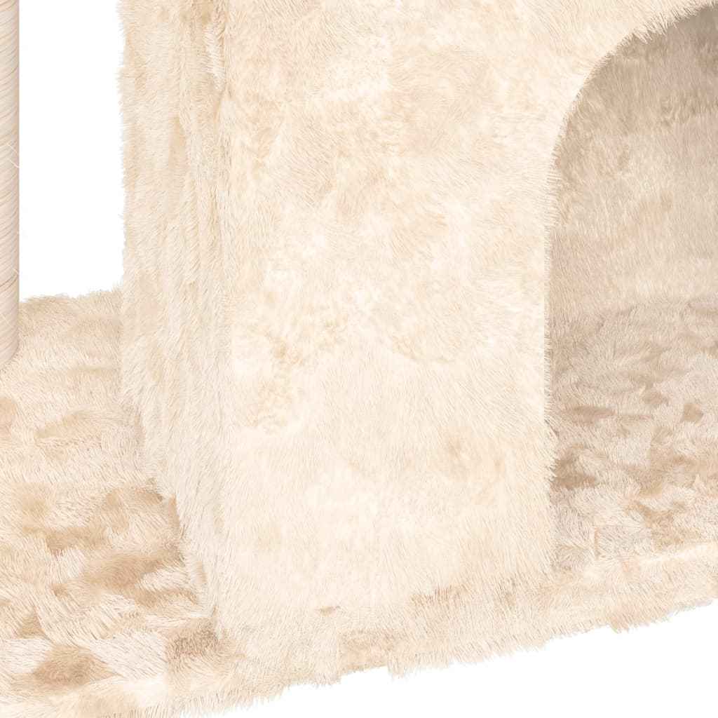 vidaXL Árvore p/ gatos c/ poste arranhador sisal 51 cm cinzento-claro